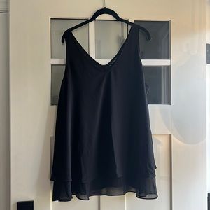 Cute black sleeveless blouse
